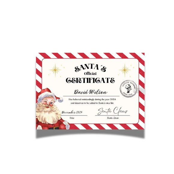 Santa's Official Certificate - Personalised - Picture 2 of 2